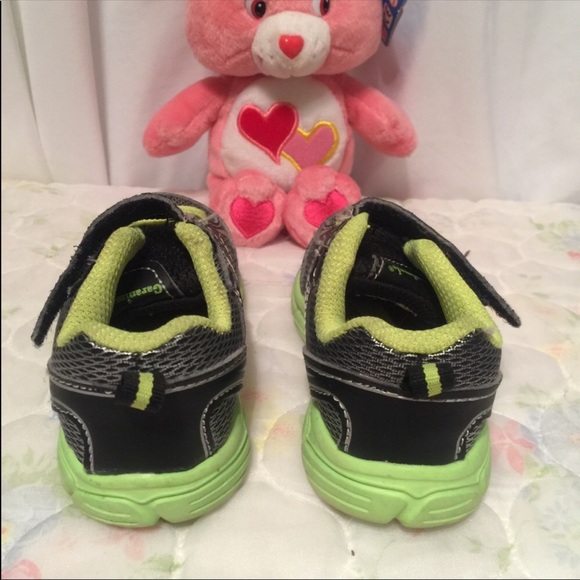 Boys sneakers lime and black - Picture 5 of 6